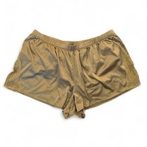 Parade Satin Lace Women’s Pajama Short in olive green L